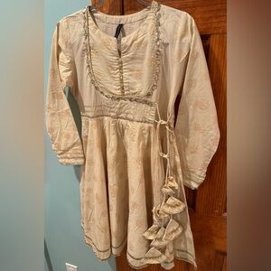 Pakistani/Indian Ready To Wear Frock With Tassels